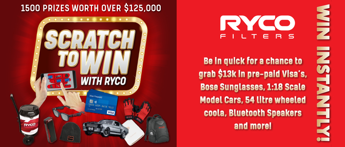 Scratch to Win Promotion Case Study: Ryco Filters Australian and New Zealand